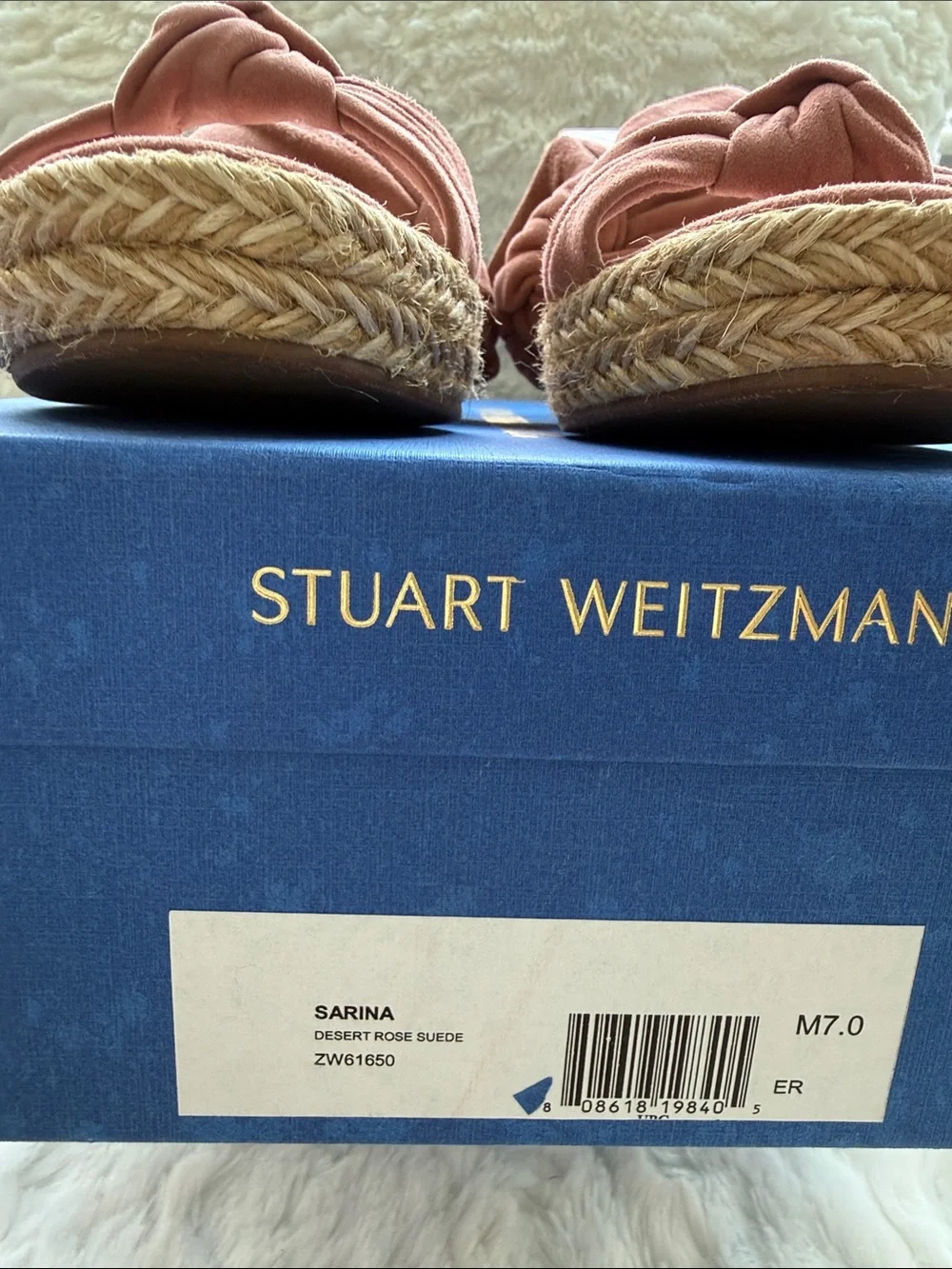 Stuart Weitzman Sarina Dessert Rose Suede Size 7 - Picture 14 of 17